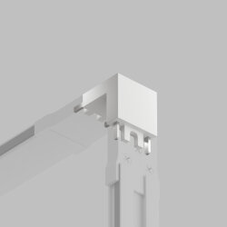 Угловой соединитель 90° стена-потолок, для трека Air, серия Base, белый, пластик, Denkirs TR5212-WH