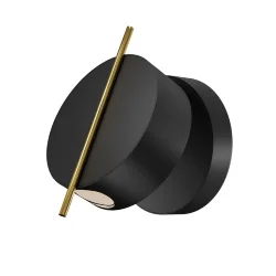 Настенный светильник (бра) Nuance 3000К 4Вт (Черный и Латунь)