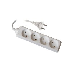 S-CD4-5 Удлинитель Uniel серии Стандарт, б-з, 4 гн., шнур 5 м