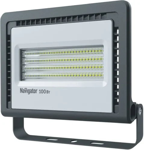 Прожектор светодиодный 14 150 NFL-01-100-6.5K-LED 100Вт 6500К IP65 8100лм черн. Navigator 14150 - фото