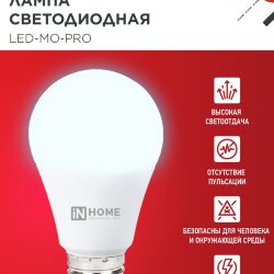 Лампа светодиодная низковольтная LED-MO-PRO 20Вт 12-48В Е27 6500К 1650Лм IN HOME