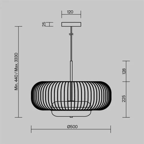 Подвесной светильник Левитация / Levitation 3000К 20Вт (Латунь) MOD376PL-L30G3K - фото 4