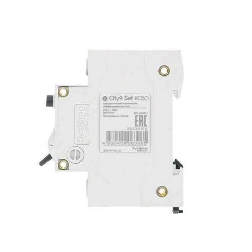 Выключатель автоматический дифференциального тока 2п (1P+N) C 10А 30мА тип AC 4.5кА City9 Set 230В SE C9D34610 - фото 7