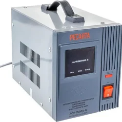 Стабилизатор напряжения АСН-2000/1-Ц 1ф 2кВт IP20 релейный Ресанта 63/6/4