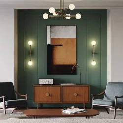 Настенный светильник (бра) Teatro G9х2 (Латунь)