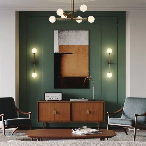 Настенный светильник (бра) Teatro G9х2 (Латунь) - фото 3