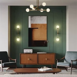 Настенный светильник (бра) Teatro G9х2 (Латунь)