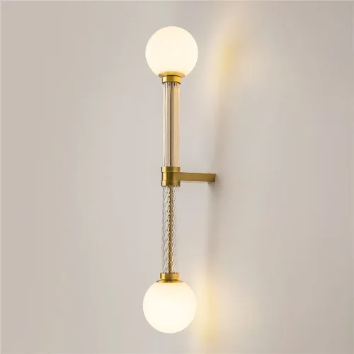 Настенный светильник (бра) Teatro G9х2 (Латунь) - фото 10