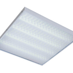 Универсальный офисный светодиодный светильник Армстронг 60 Вт IP44 595x595x40 мм 6000K Призма