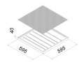 Универсальный офисный светодиодный светильник Армстронг 60 Вт IP44 595x595x40 мм 6000K Призма - фото 2