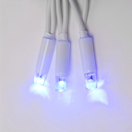 ULD-S1000-120-DWA BLUE IP67 Гирлянда светодиодная с контроллером, 120 светодиодов, 10 м, синяя, IP67, провод белый - фото 3