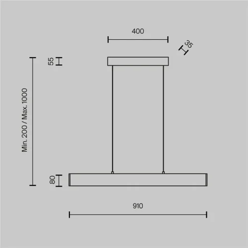 Подвесной светильник Step 3000K 1x23Вт 120° (Черный) - фото 6