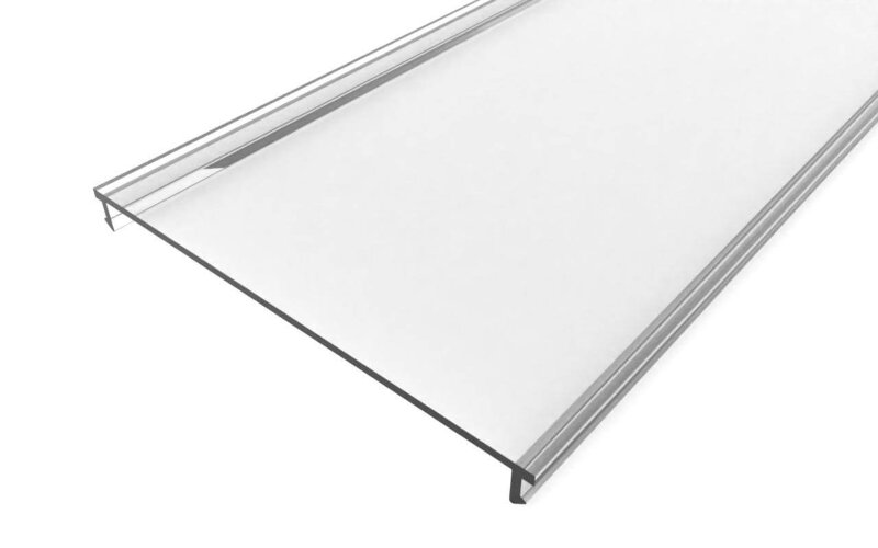 Рассеиватель поликарбонатный для профиля LC-LRM-P68-2 прозрачный - фото