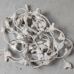 Кабель 2х1 с Т-образными коннекторами, тип М, шаг 0,4м, длина 8,6 м, белый пр.(разветвитель)