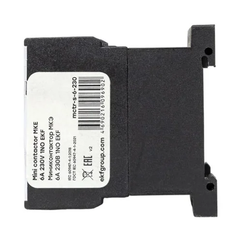 Мини-контактор МКЭ 6А кат. 230В AC 1НО PROxima EKF Mctr-s-6-230 - фото 6