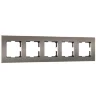Рамка из поликарбоната на 5 постов Slab бронза софт W0052963 - фото