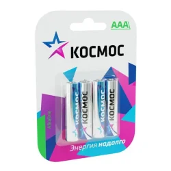 Элемент питания алкалиновый AAA/LR03 BP-4 (блист.4шт) КОСМОС KOCLR034BL_classic