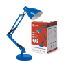 Светильник настольный под лампу на основании + струбцина СНО 17ТС 60Вт E27 230В СИНИЙ IN HOME - Фото