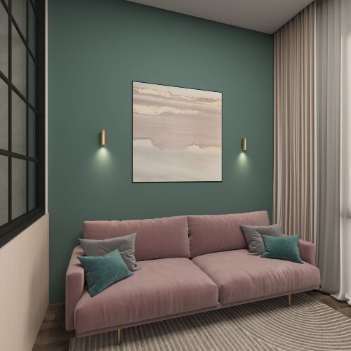 DK5021-SG Настенный светильник, IP20, до 15 Вт, LED, GU10, матовое золото, алюминий. Фото 5