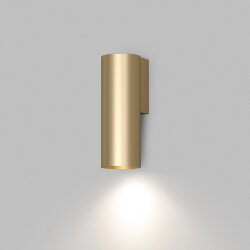 Настенный светильник, IP20, до 15 Вт, LED, GU10, матовое золото, алюминий, Denkirs DK5021-SG