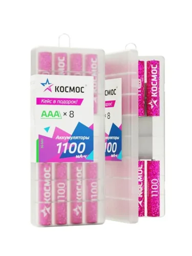 Аккумулятор AAA/R03 1100мА.ч Ni-MH 8B (уп.8шт) КОСМОС KOCR03NIMH1100mAh8B - фото
