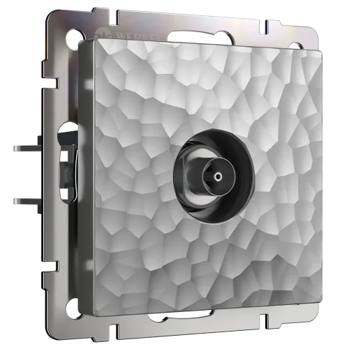 ТВ-розетка оконечная (Hammaer серебряный) W1283006 - фото