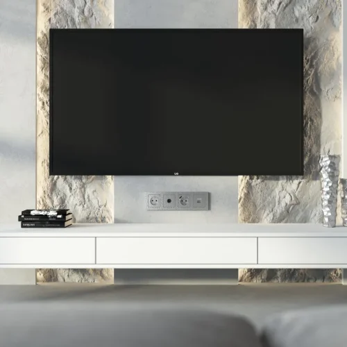 ТВ-розетка оконечная (Hammaer серебряный) W1283006 - фото 4