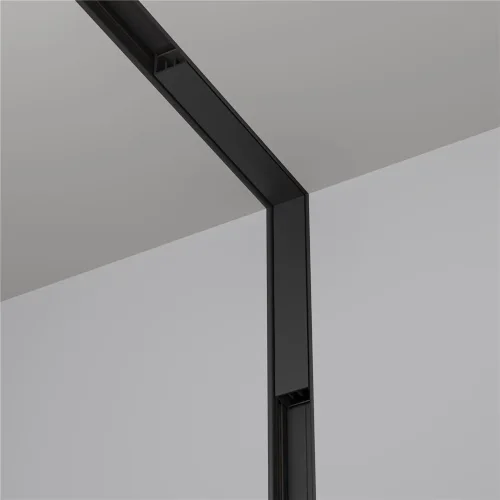 Коннектор угловой внутренний, встраиваемый под ГКЛ 12,5 мм Basity, черный (Черный) - фото 3