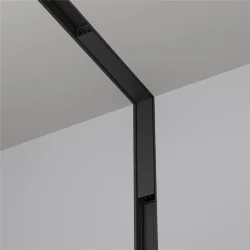 Коннектор угловой внутренний, встраиваемый под ГКЛ 12,5 мм Basity, черный (Черный)