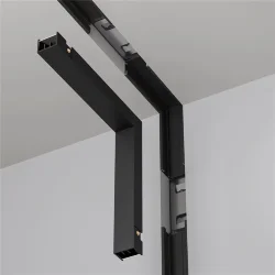 Коннектор угловой внутренний, встраиваемый под ГКЛ 12,5 мм Basity, черный (Черный)