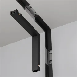 Коннектор угловой внутренний, встраиваемый под ГКЛ 12,5 мм Basity, черный (Черный) TRA172ICL-12B