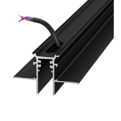 Трек магнитный встраиваемый с проводами серии SY MINI, 48В, Черный, SY-mini-TR-RC-001293-48-2.5 006816