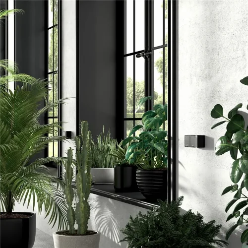 Розетка влагозащ. с зазем. с защит. крышкой и шторками Gallant черный/хром W5071235 - фото 5