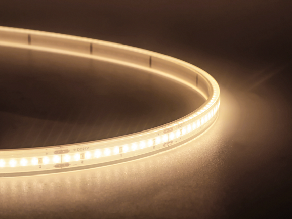 Светодиодная термолента CSP, 240led/m, 10Вт/м, 24В, 3000K, IP68, 3 года - фото