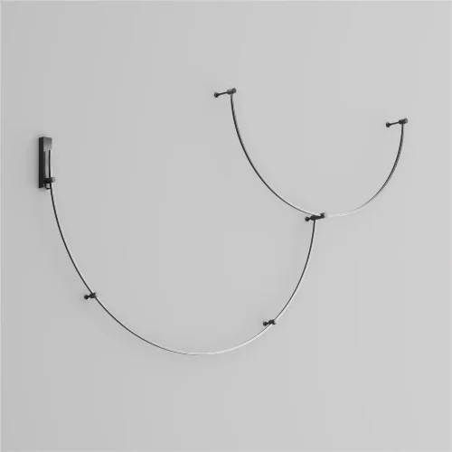 Шинопровод круглый из полукругов 1800мм Flarity черный (Черный) TRX154-2SR-D1800-B - фото 6