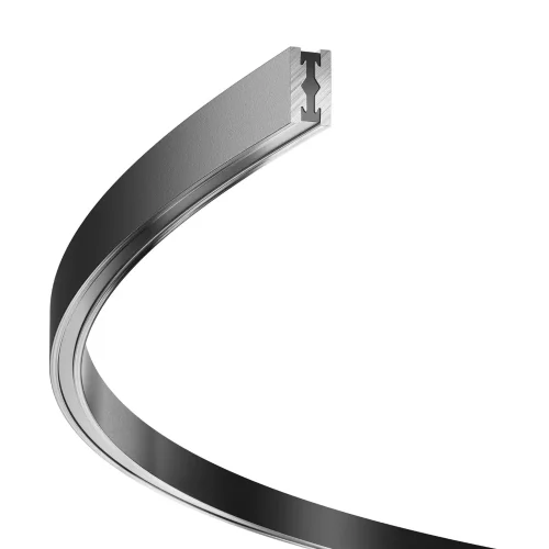 Шинопровод круглый из полукругов 1800мм Flarity черный (Черный) TRX154-2SR-D1800-B - фото