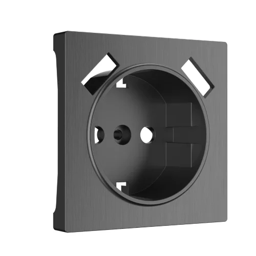 Накладка для розетки USB (графит рифленый) W1179504 - фото