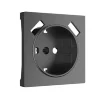 Накладка для розетки USB (графит рифленый) W1179504 - фото