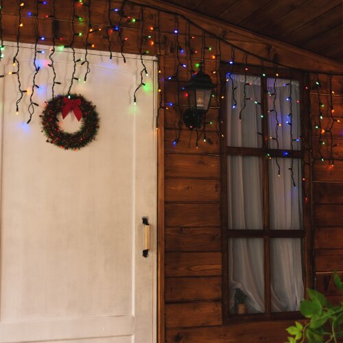 ULD-B3010-200-TBK MULTI IP67 Бахрома светодиодная с эффектом мерцания, 3м, Соединяемая, 200 светодиодов, Разноцветный свет, Провод черный. - фото 8