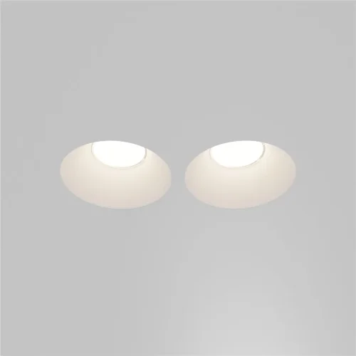 Встраиваемый светильник Гипс Модерн / Gyps Modern 2*GU10 10 Вт (Белый) DL129-GU10-02-W - фото 3