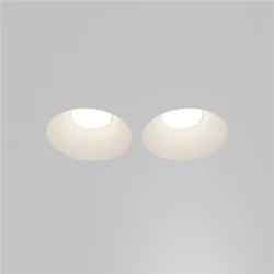 Встраиваемый светильник Гипс Модерн / Gyps Modern 2*GU10 10 Вт (Белый) DL129-GU10-02-W