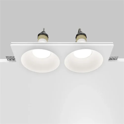 Встраиваемый светильник Гипс Модерн / Gyps Modern 2*GU10 10 Вт (Белый) DL129-GU10-02-W - фото 7