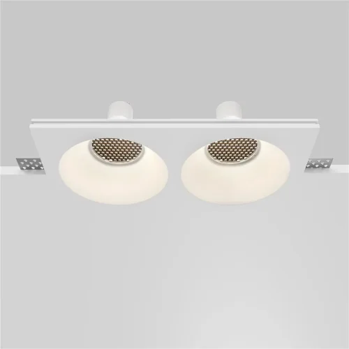 Встраиваемый светильник Гипс Модерн / Gyps Modern 2*GU10 10 Вт (Белый) DL129-GU10-02-W - фото 10