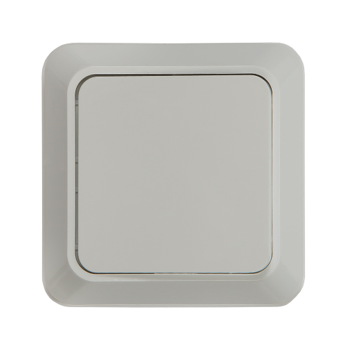 Выключатель одноклавишный BOLLETO белый накладной 7021 IN HOME - Фото