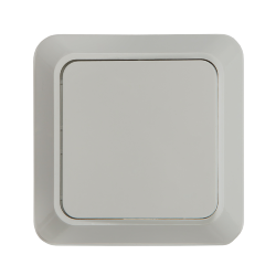 Выключатель одноклавишный BOLLETO белый накладной 7021 IN HOME