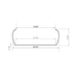 T2016 профиль алюминиевый 20мм S1004