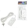 S-CU2-3 WHITE Удлинитель серии Ultra, шнур 3м., 2 гнезда, 10A, б-з, Белый, TM Uniel - фото 3