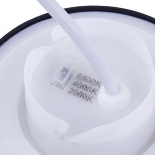 ULU-P35R-6W-3000K+4000K+6500K-D12 IP65 BLACK Светильник светодиодный уличный, Архитектурный накладной, С переключателем цвета свечения, Теплый3000K-Белый4000K-Дневной6500K, Диаметр 12 см, Корпус черный, TM Uniel - фото 4