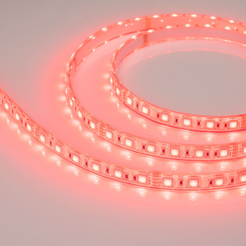 Светодиодная лента герметичная RTW-PU-B60-12.5mm 24V RGB (14.4 W/m, IP68, Wire 2m, 5m) (Arlight) - фото 4