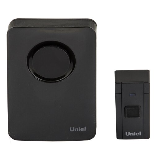 UDB-092W-R1T1-36S-BL Звонок электронный, 220В, 36 мелодий, Блистер, Черный - фото 1